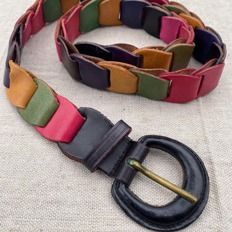 Colorful Leather Belt