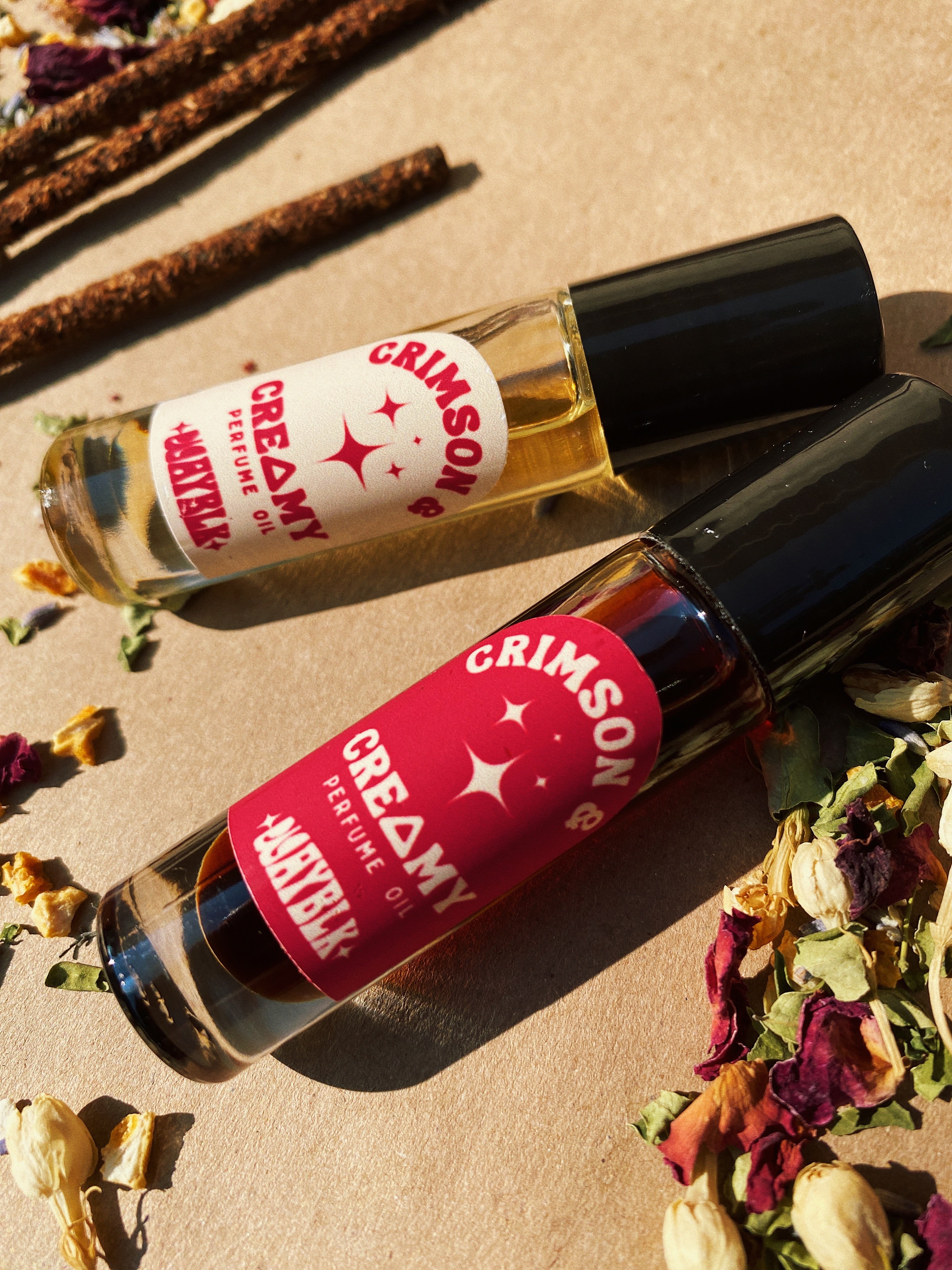 Crimson + Creamy Perfume Oil Duo