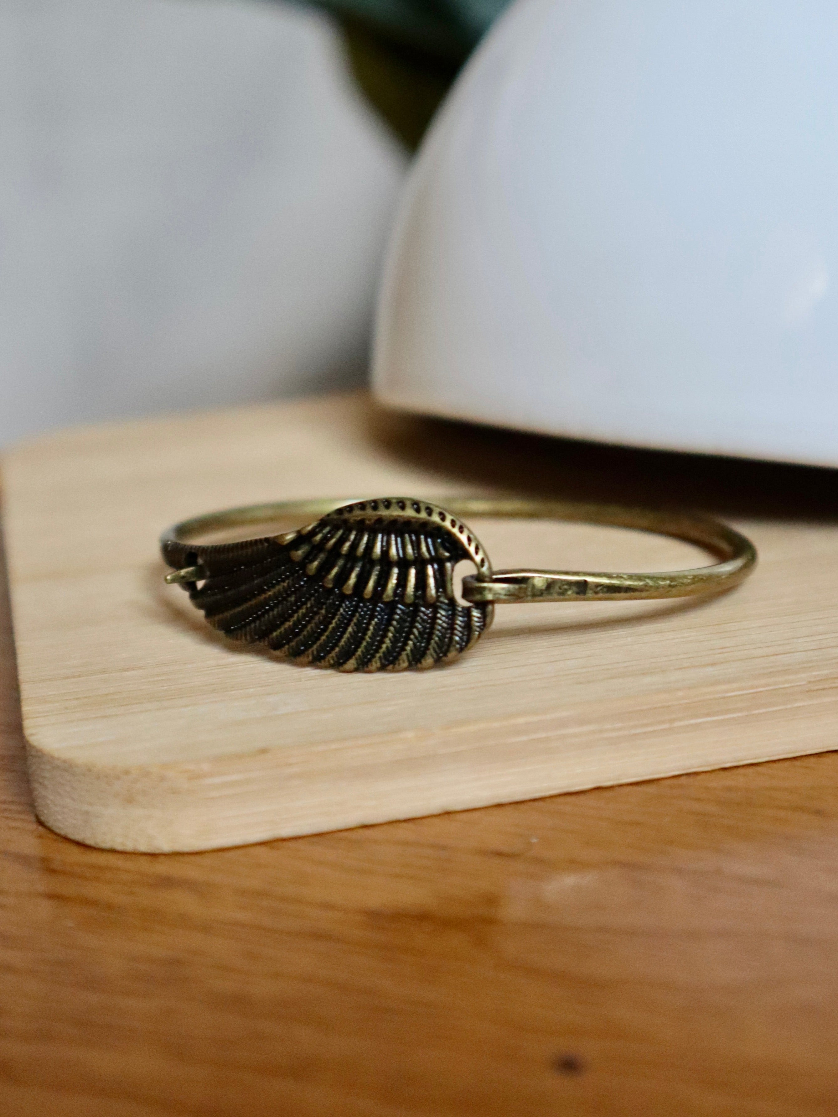Jaya Antique Angel Wing Cuff Bracelet