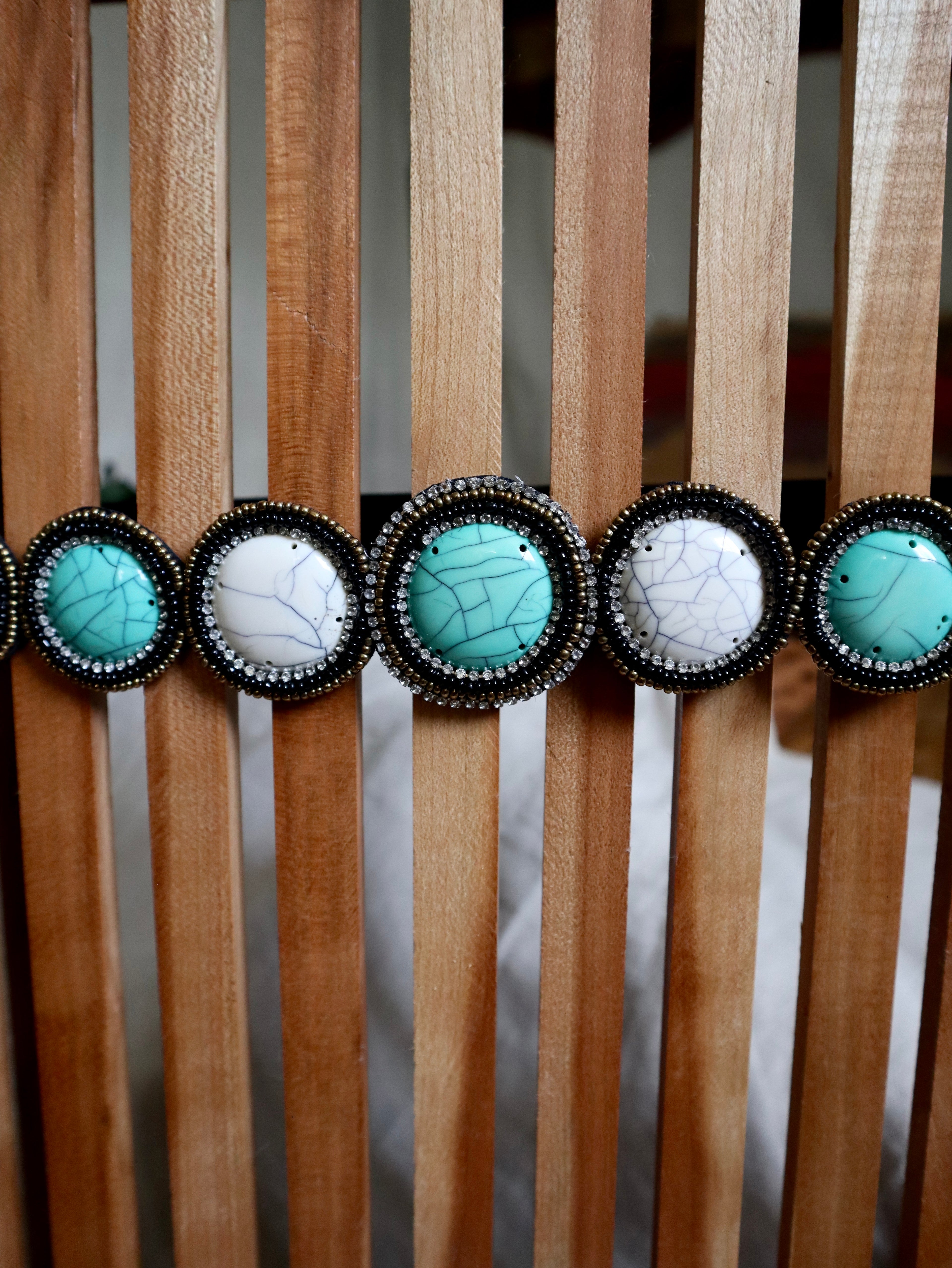Turquoise Beaded Western Belt